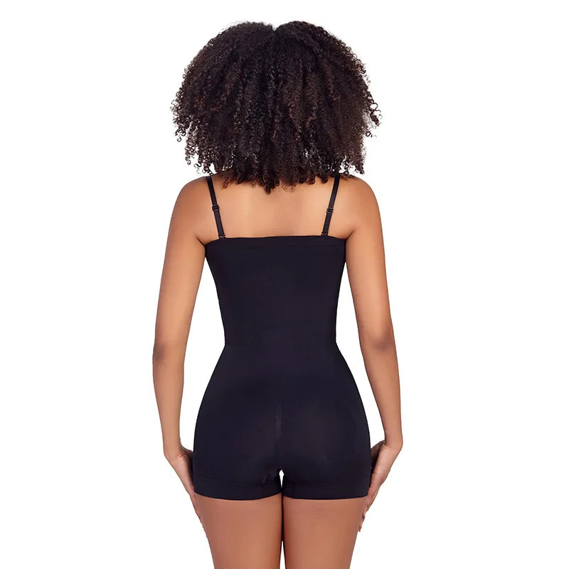 Women’s Strapless Shapewear Bodysuit | Tummy Control Thong Body Shaper Sculpting Tube Top Leotard