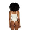 Women’s Strapless Shapewear Bodysuit | Tummy Control Thong Body Shaper Sculpting Tube Top Leotard