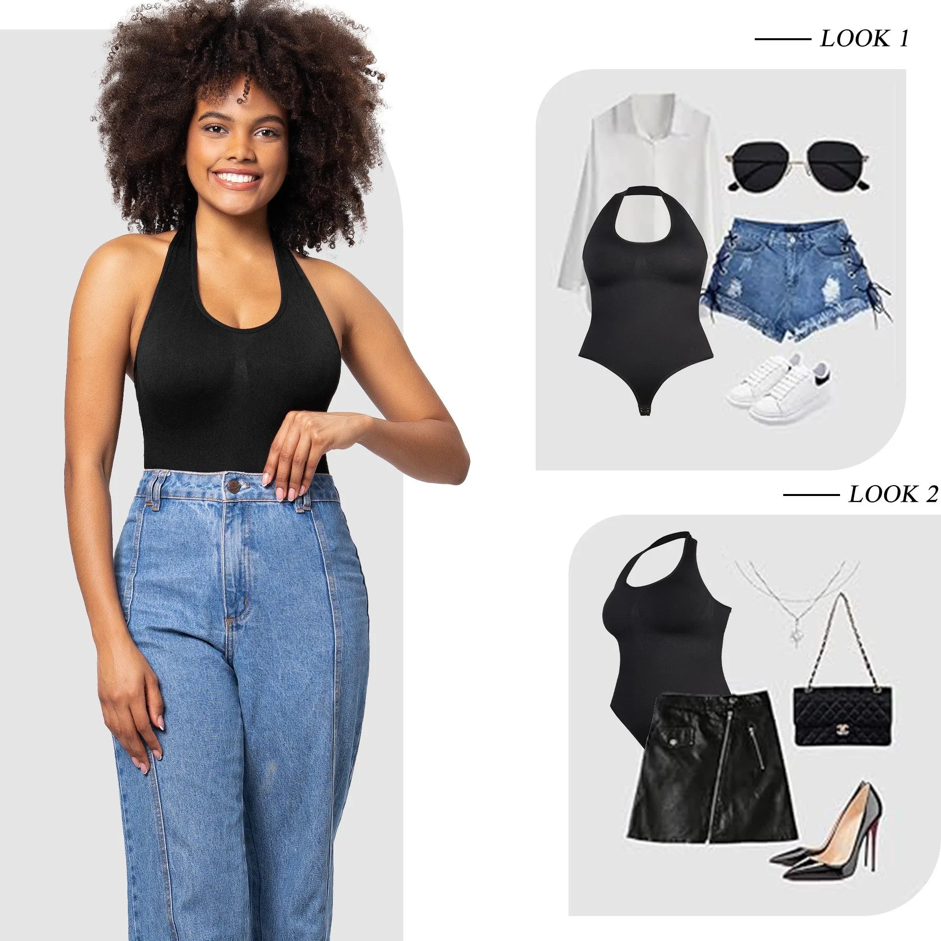 Women’s Tummy Control Shapewear Bodysuit | Seamless Sculpting Thong Tank Top