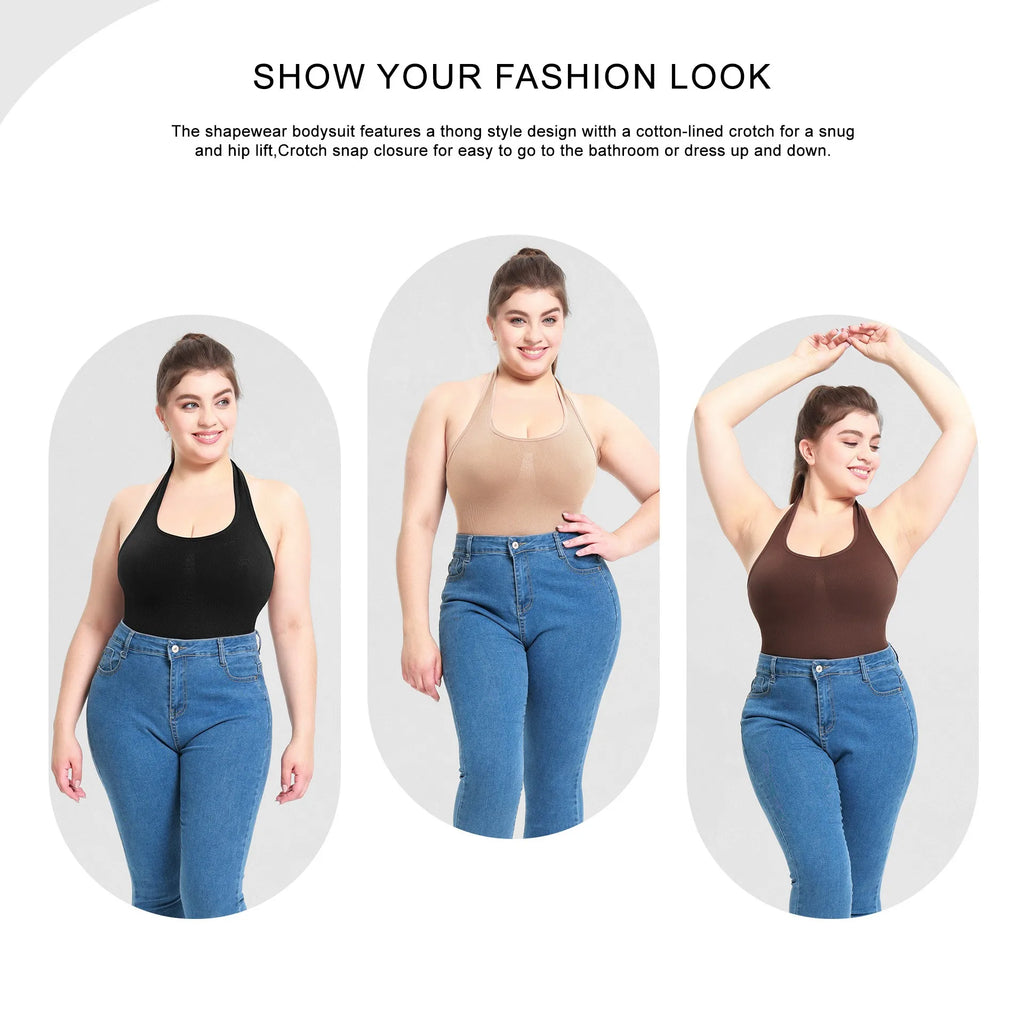 Women’s Tummy Control Shapewear Bodysuit | Seamless Sculpting Thong Tank Top